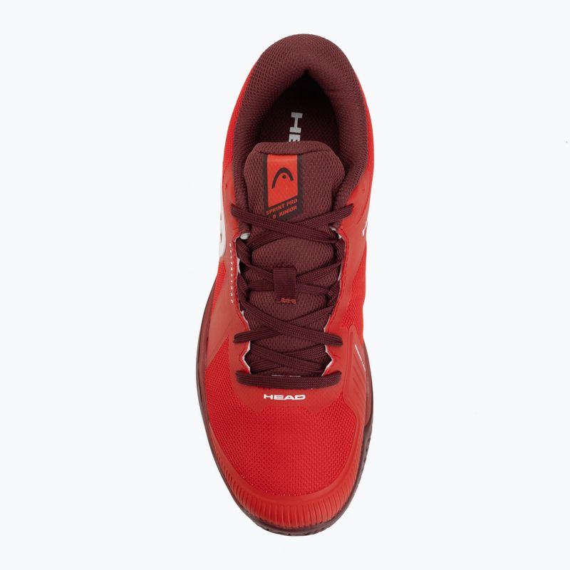 Buty do tenisa dziecięce HEAD Sprint Pro 4.0 Jr red/dark red 5