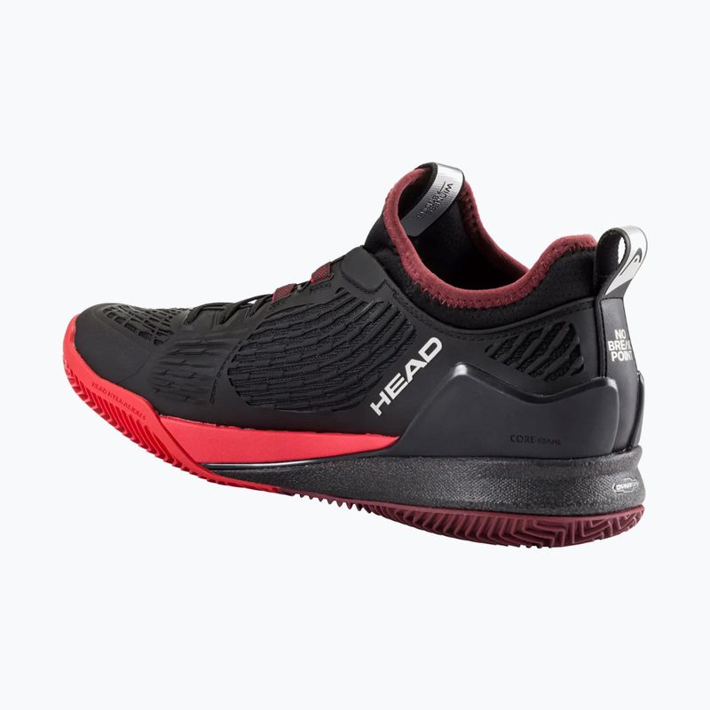 Buty do tenisa męskie HEAD Endure Pro Clay black/red 9