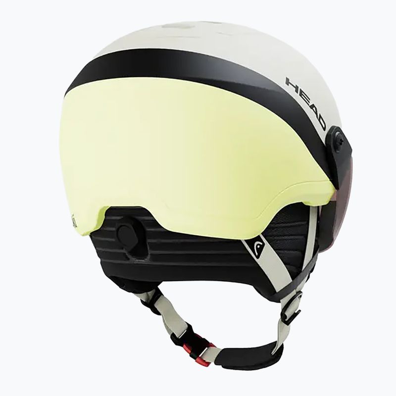 Kask narciarski dziecięcy HEAD Yuki Visor Jr lime swirl/silver/red 2