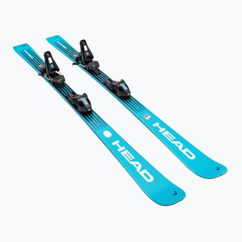 Narty zjazdowe dziecięce HEAD WC e.Race Team SW JRS + wiązania Jrs 7.5 GW CA blue/white 2