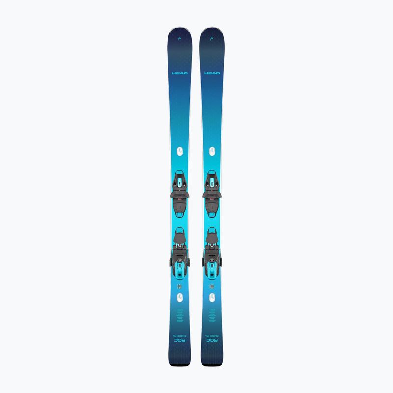 Narty zjazdowe damskie HEAD e-Super Joy SW SLR BB + wiązania Protector SLR 11 GW dark blue/blue
