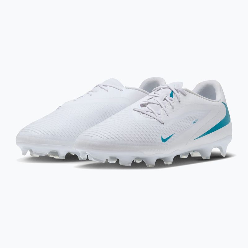 Buty piłkarskie męskie Nike Phantom 6 Low Academy FG/MG white/white/dusty cactus 3