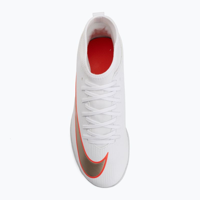 Buty piłkarskie dziecięce Nike Jr. Mercurial Superfly 11 Club IN white/bright crimson/blur 5