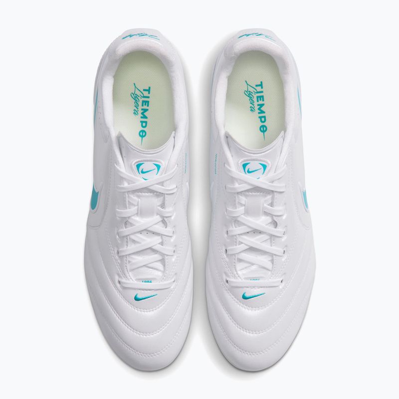 Buty piłkarskie męskie Nike Tiempo Ligera Pro FG white/white/energy 5