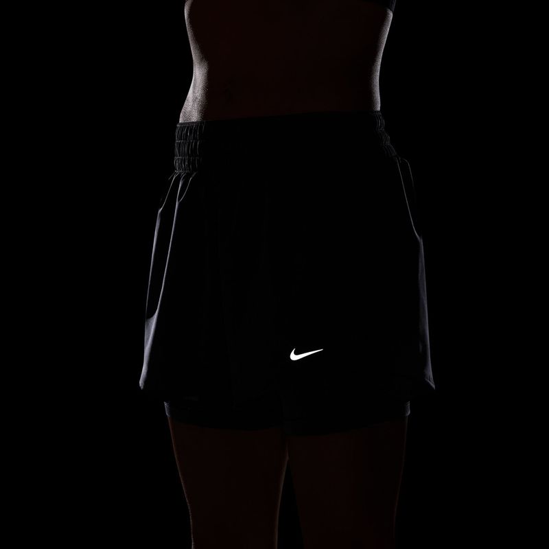 Spodenki damskie Nike One Dri-Fit High-Waisted 3" 2In1 gridiron/white 5