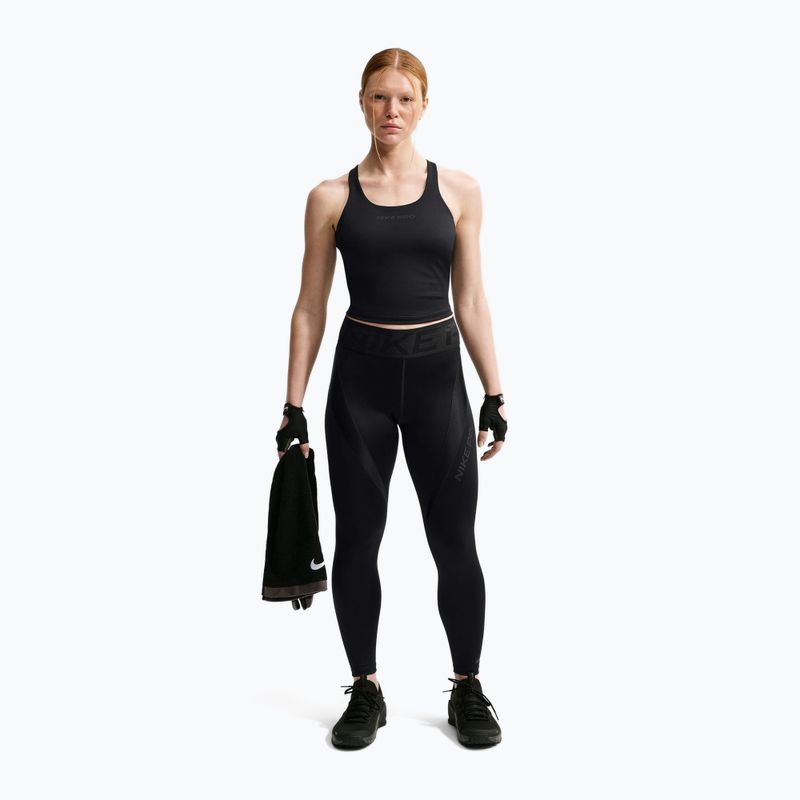 Legginsy treningowe damskie Nike Pro Sculpt High-Waisted 7/8 black/black 2