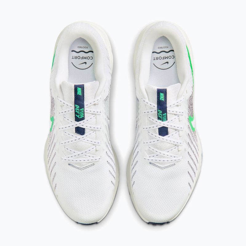 Buty do biegania męskie Nike Run Defy white/midnight navy/green spark 12
