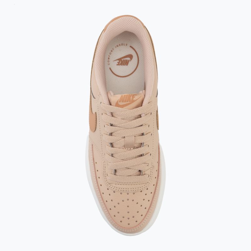 Buty damskie Nike Court Vision Alta shimmer/sail/light cognac 5