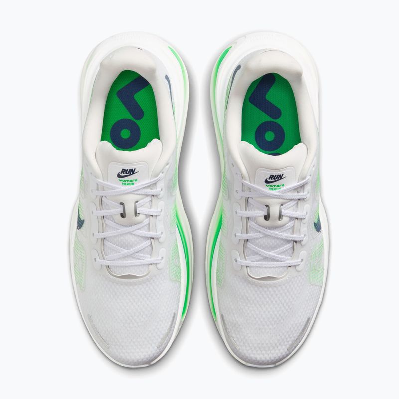 Buty do biegania męskie Nike Vomero Premium white/green spark/midnight navy 5