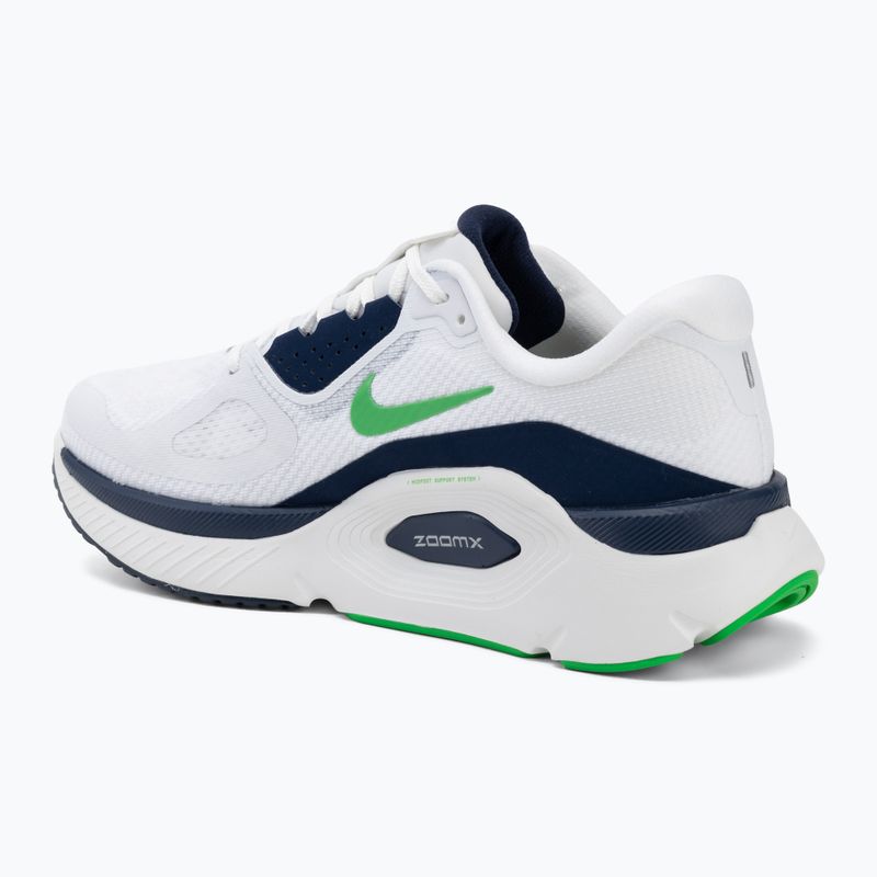 Buty do biegania męskie Nike Structure Plus white/midnight navy/green spark 3