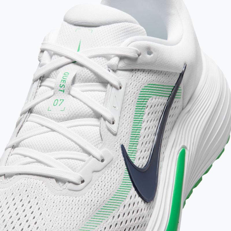 Buty do biegania męskie Nike Quest 7 white/green spark/midnight navy 14