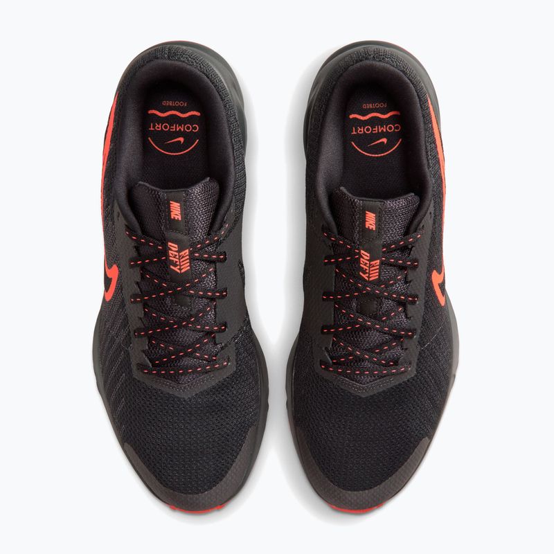 Buty do biegania męskie Nike Run Defy black/anthracite/bright crimson 12