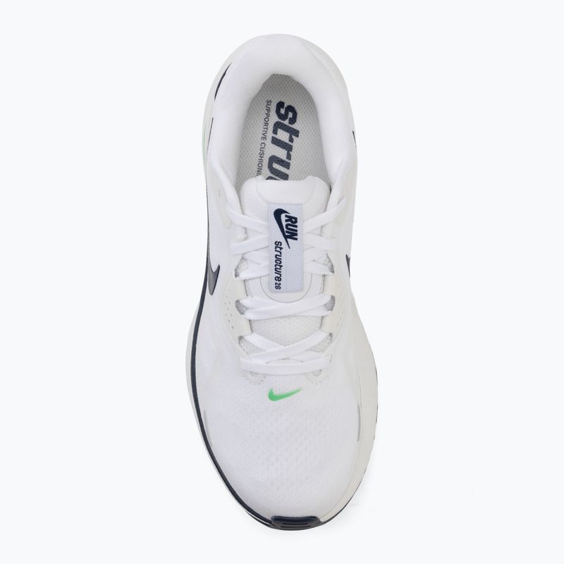 Buty do biegania męskie Nike Structure 26 white/green spark/midnight navy 5
