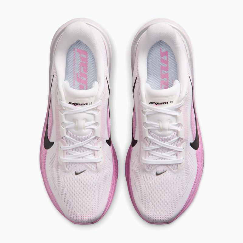 Buty do biegania damskie Nike Pegasus 42 white/light magenta/bleached lilac/black 12