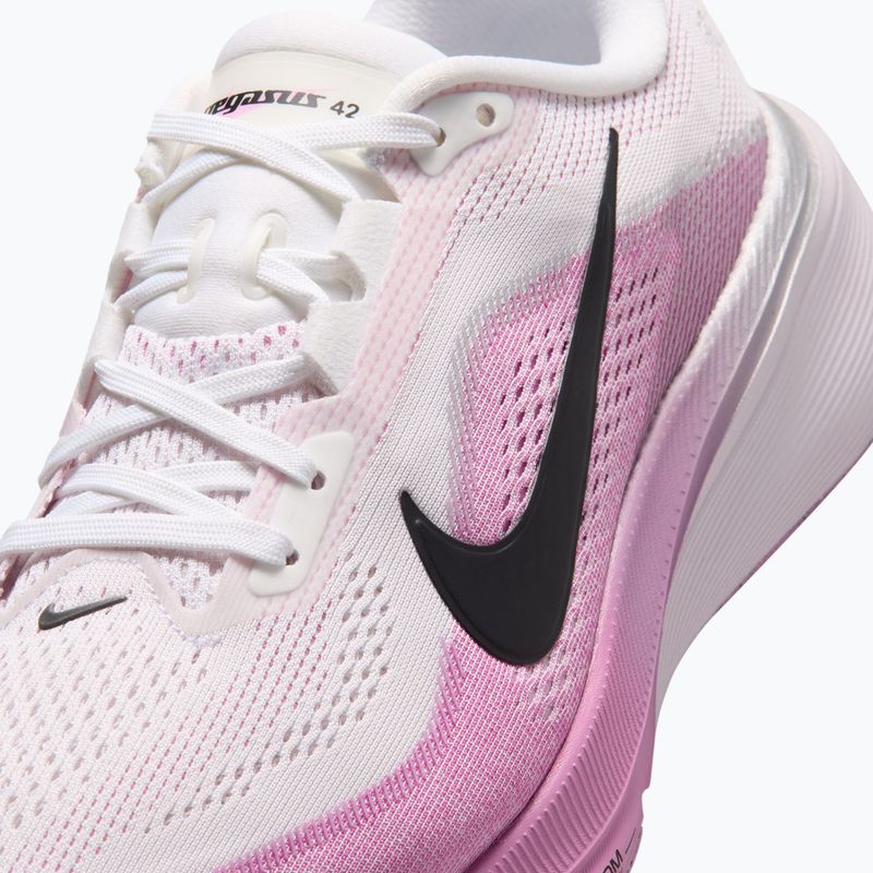 Buty do biegania damskie Nike Pegasus 42 white/light magenta/bleached lilac/black 14