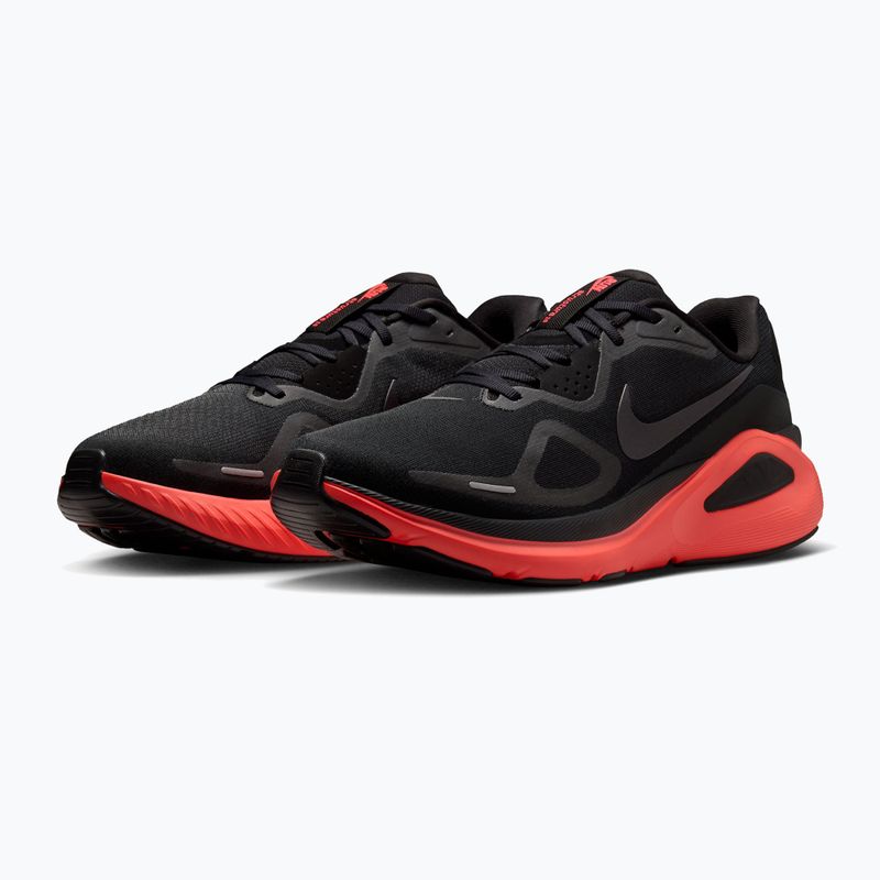 Buty do biegania męskie Nike Structure 26 black/bright crimson/metallic dark grey 10