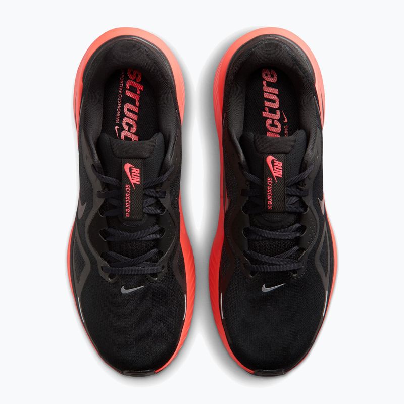 Buty do biegania męskie Nike Structure 26 black/bright crimson/metallic dark grey 12