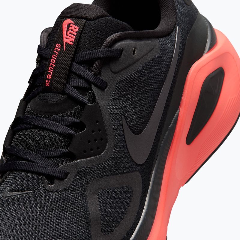 Buty do biegania męskie Nike Structure 26 black/bright crimson/metallic dark grey 14