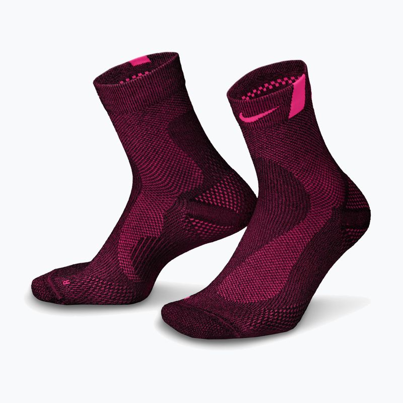 Skarpety Nike Run Lightweight Micro Crew black/hyper pink/hyper pink
