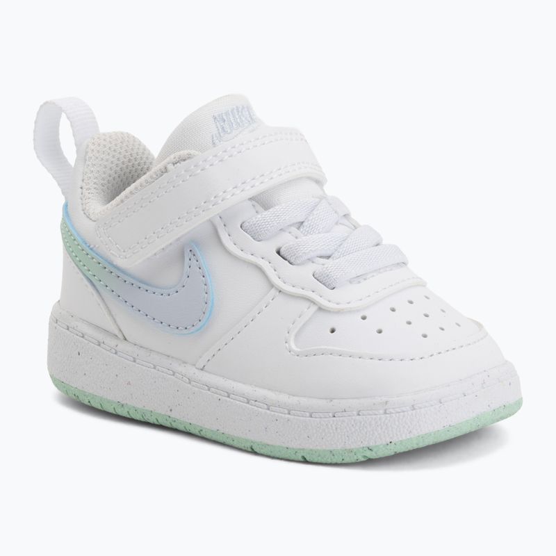 Buty dziecięce Nike Court Borough Low white/football grey/arctic green 6