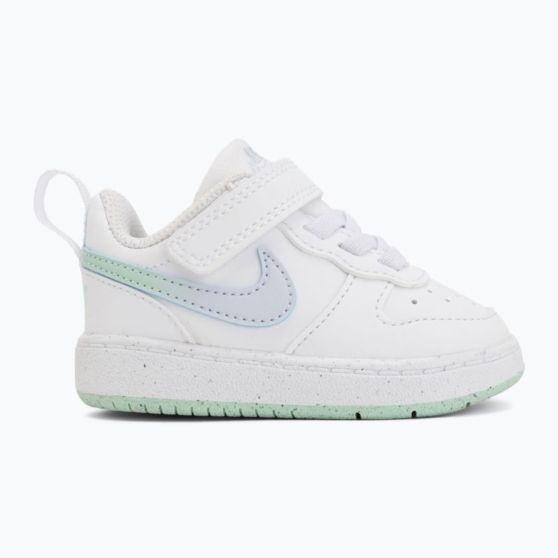 Buty dziecięce Nike Court Borough Low white/football grey/arctic green 7