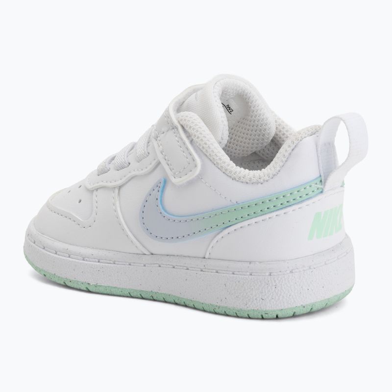 Buty dziecięce Nike Court Borough Low white/football grey/arctic green 8