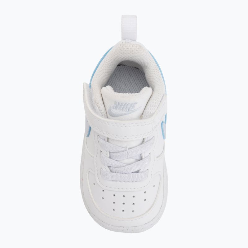 Buty dziecięce Nike Court Borough Low white/football grey/arctic green 10