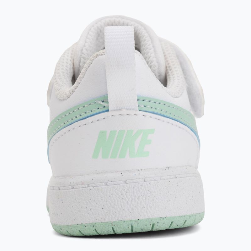 Buty dziecięce Nike Court Borough Low white/football grey/arctic green 11