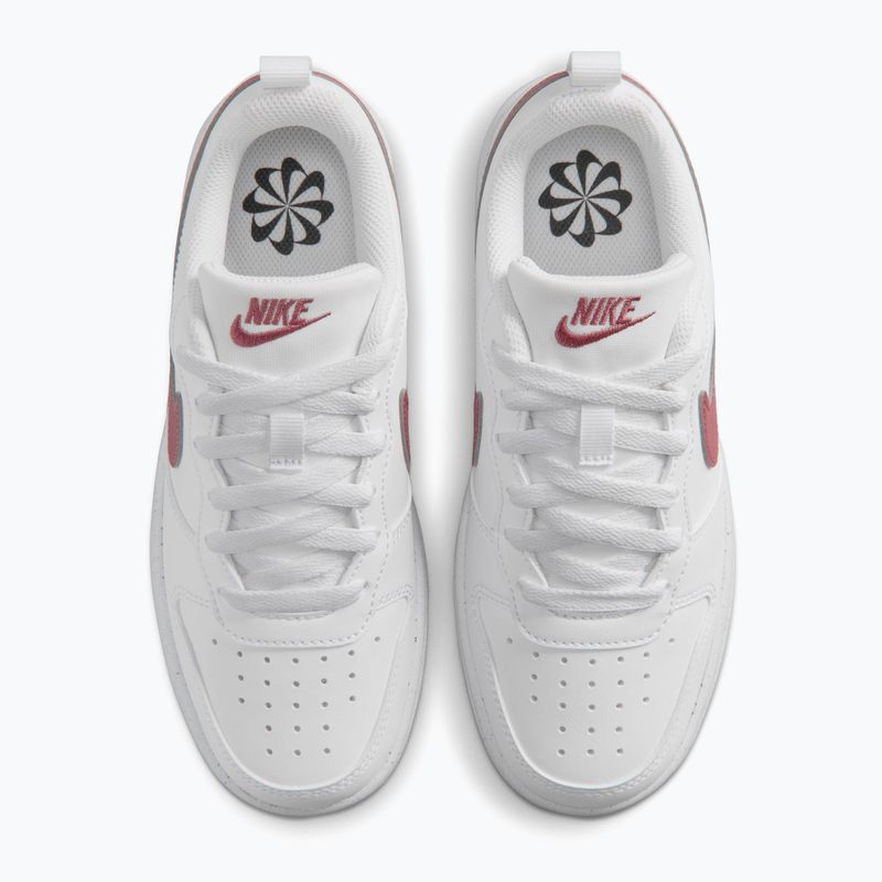 Buty dziecięce Nike Court Borough Low Recraft white/pink smoke 4