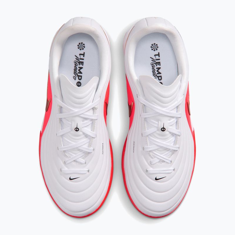 Buty piłkarskie dziecięce Nike Jr. Tiempo Maestro Academy white/bright crimson/blur 10