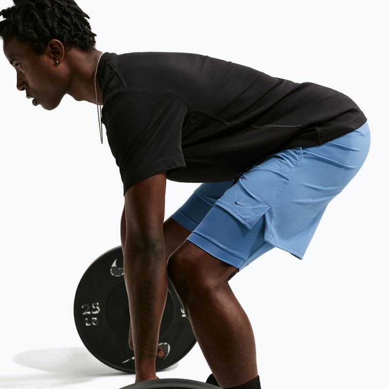 Spodenki męskie Nike Unlimited 2in1 Dri-Fit 7" indigo storm/indigo storm/indigo storm 4