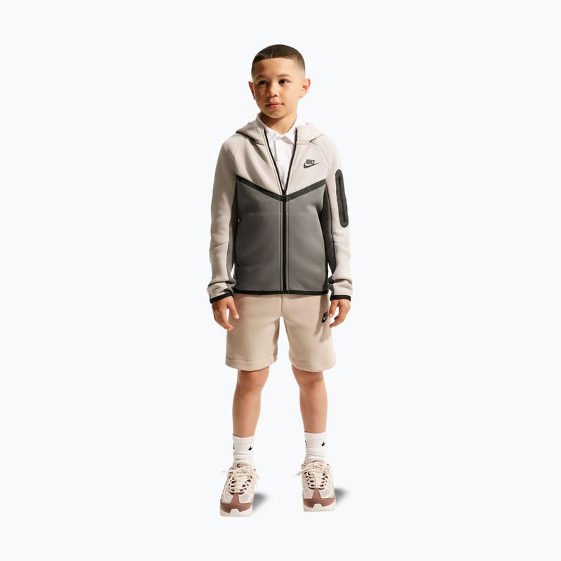 Bluza dziecięca Nike Sportswear Tech Fleece moon particle/cave stone/black/black 6