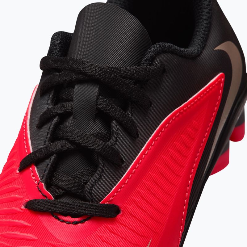 Buty piłkarskie dziecięce Nike Jr. Phantom 6 Low Club bright crimson/bright crimson/black 12
