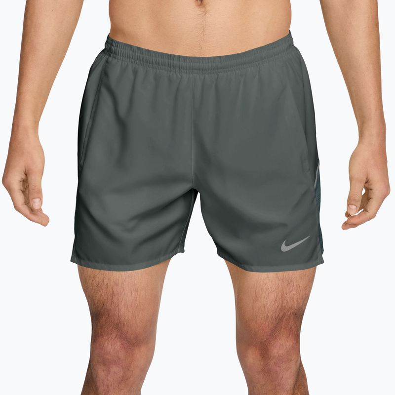 Spodenki męskie Nike Miler Dri-Fit Brief Lined 5" camo green/mineral slate