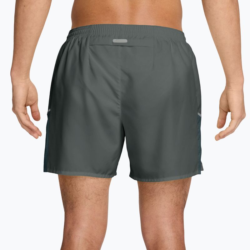 Spodenki męskie Nike Miler Dri-Fit Brief Lined 5" camo green/mineral slate 2