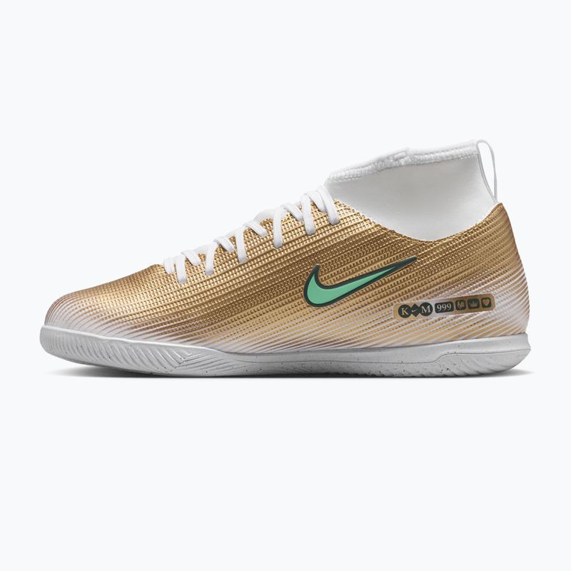 Buty piłkarskie dziecięce Nike Jr. Mercurial Superfly 11 Club "Kylian Mbappé" IN metallic gold/green glow 9