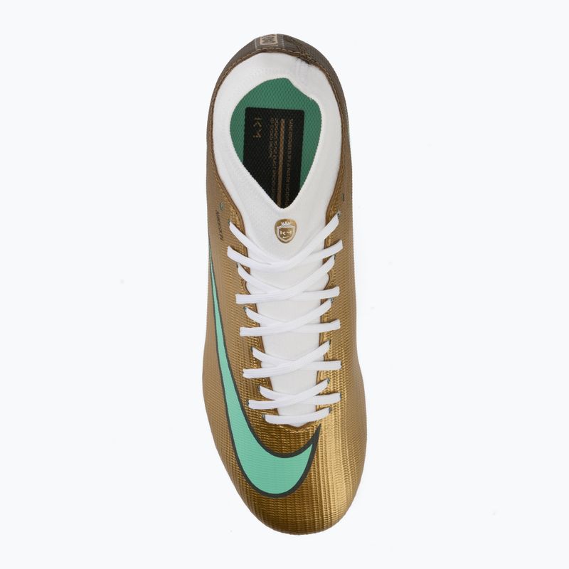Buty piłkarskie męskie Nike Mercurial Superfly 11 Academy "Kylian Mbappé" MG metallic gold/green glow 5