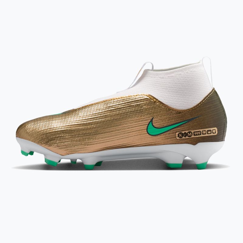 Buty piłkarskie dziecięce Nike Jr. Mercurial Superfly 11 Academy "Kylian Mbappé" MG metallic gold/green glow 9