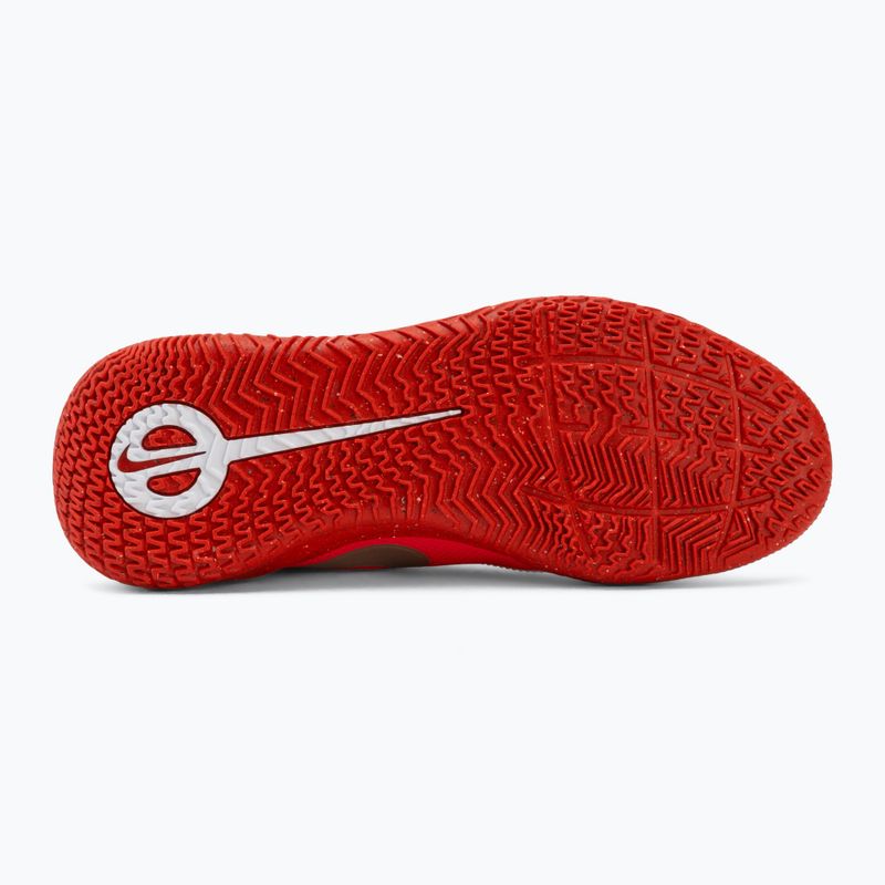 Buty piłkarskie dziecięce Nike Jr. Tiempo Maestro Club white/bright crimson/blur 4