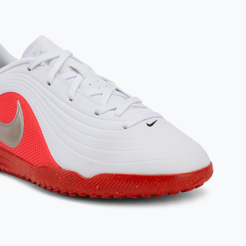 Buty piłkarskie dziecięce Nike Jr. Tiempo Maestro Club white/bright crimson/blur 7