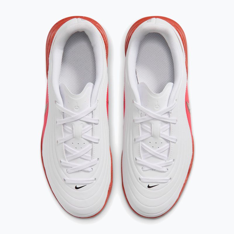 Buty piłkarskie dziecięce Nike Jr. Tiempo Maestro Club white/bright crimson/blur 9
