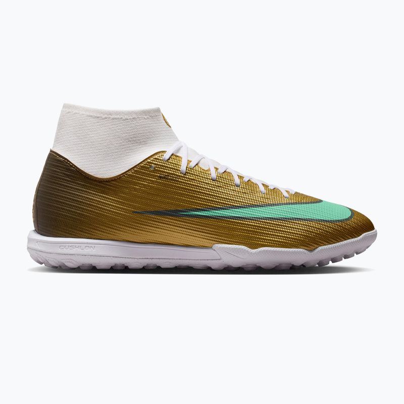 Buty piłkarskie męskie Nike Mercurial Superfly 11 Academy "Kylian Mbappé" TF metallic gold/green glow 8