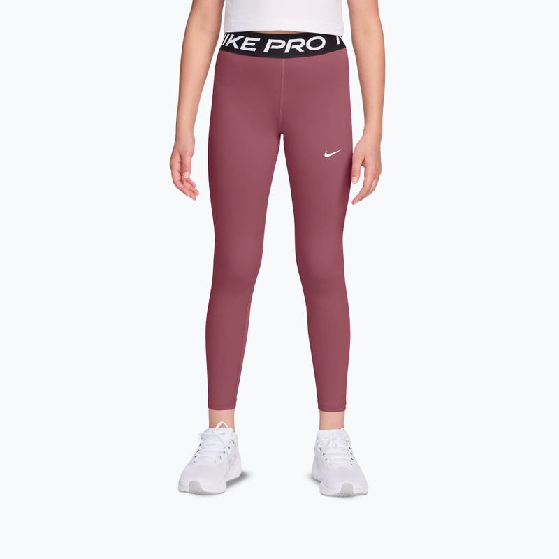 Legginsy dziecięce Nike Pro pink smoke/white