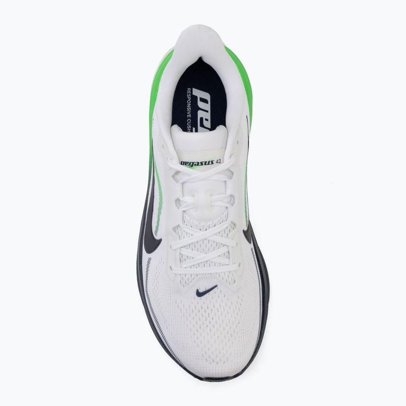 Buty do biegania męskie Nike Pegasus 42 white/green spark/midnight navy 5