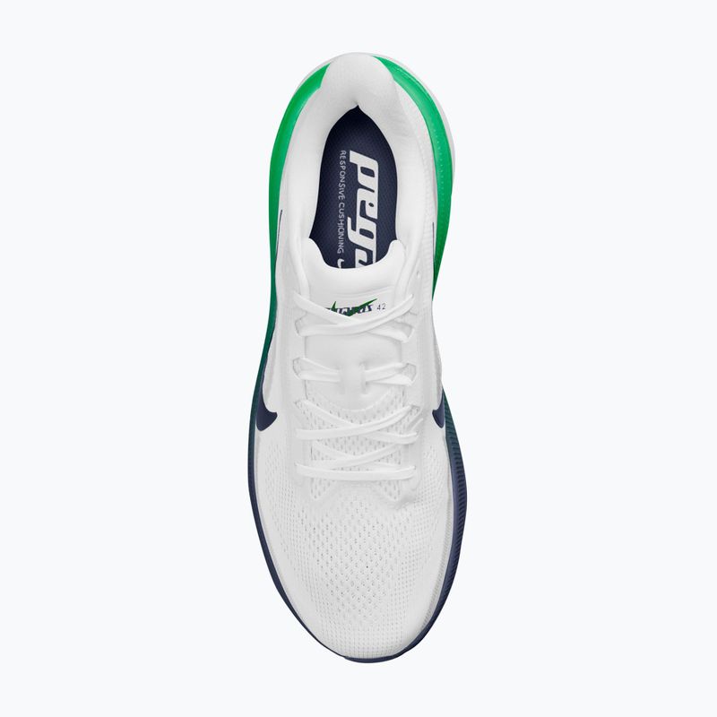 Buty do biegania męskie Nike Pegasus 42 white/green spark/midnight navy 11