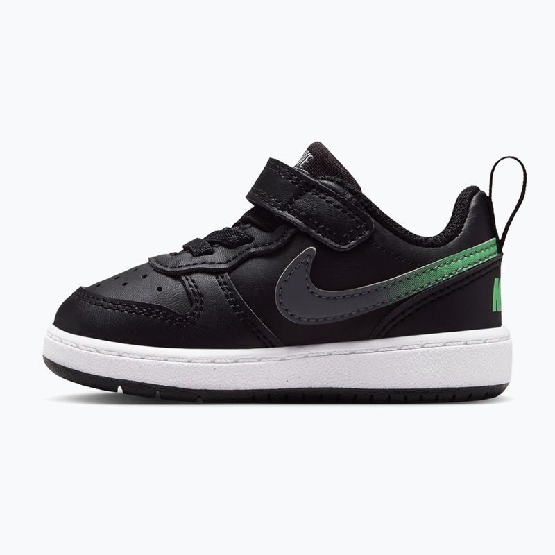 Buty dziecięce Nike Court Borough Low black/smoke grey/white/illusion green 9