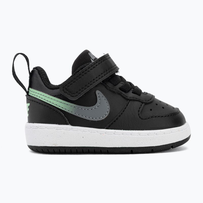 Buty dziecięce Nike Court Borough Low black/smoke grey/white/illusion green 2