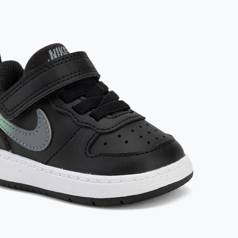 Buty dziecięce Nike Court Borough Low black/smoke grey/white/illusion green 7