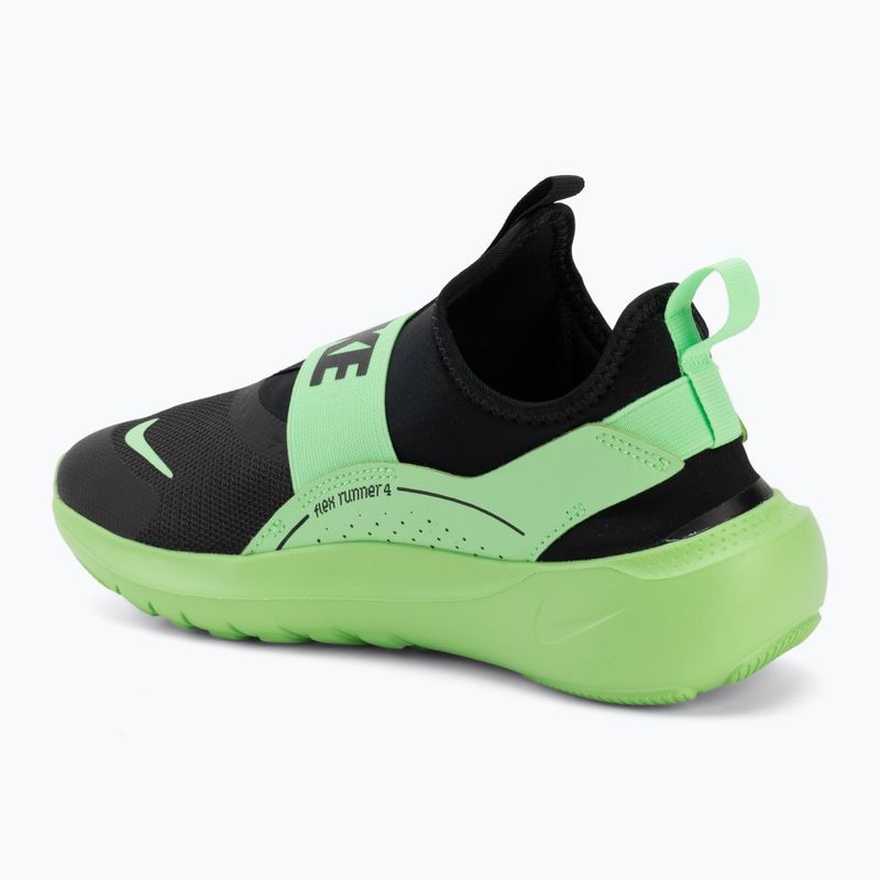 Buty dziecięce Nike Flex Runner 4 black/illusion green/black 3