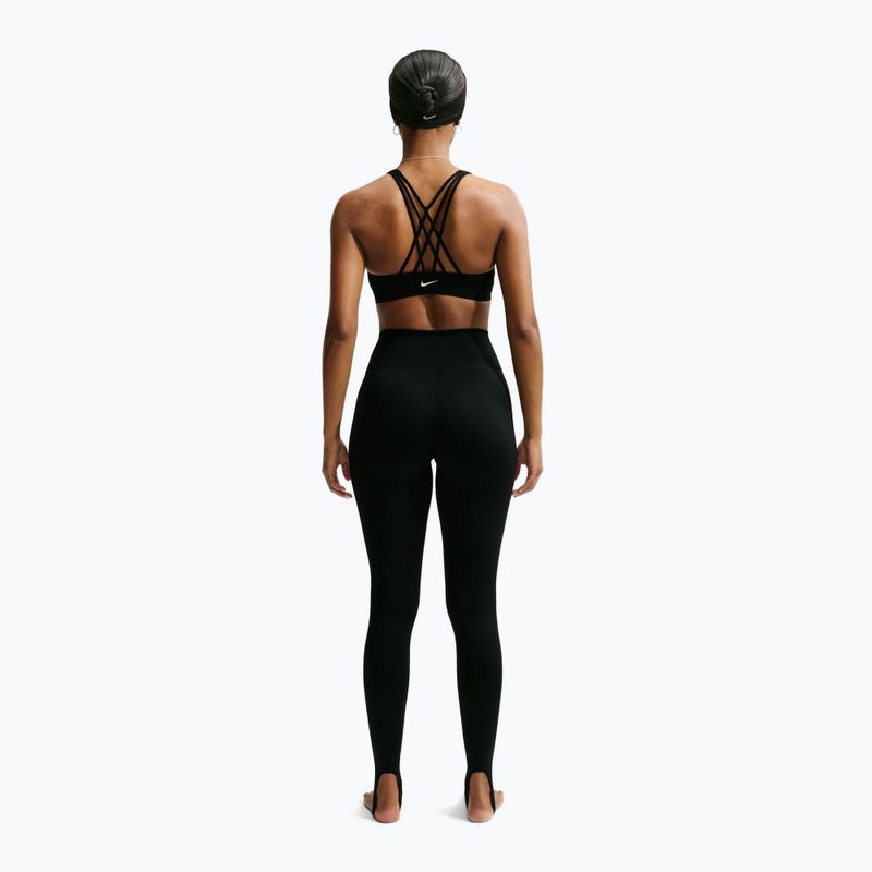 Legginsy treningowe damskie Nike One black/white 3